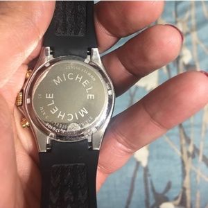 Michele Accessories - Michele Tahitian Jelly Large Black Watch Michele Accessories - Michele Tahitian Jelly Large Black Watch